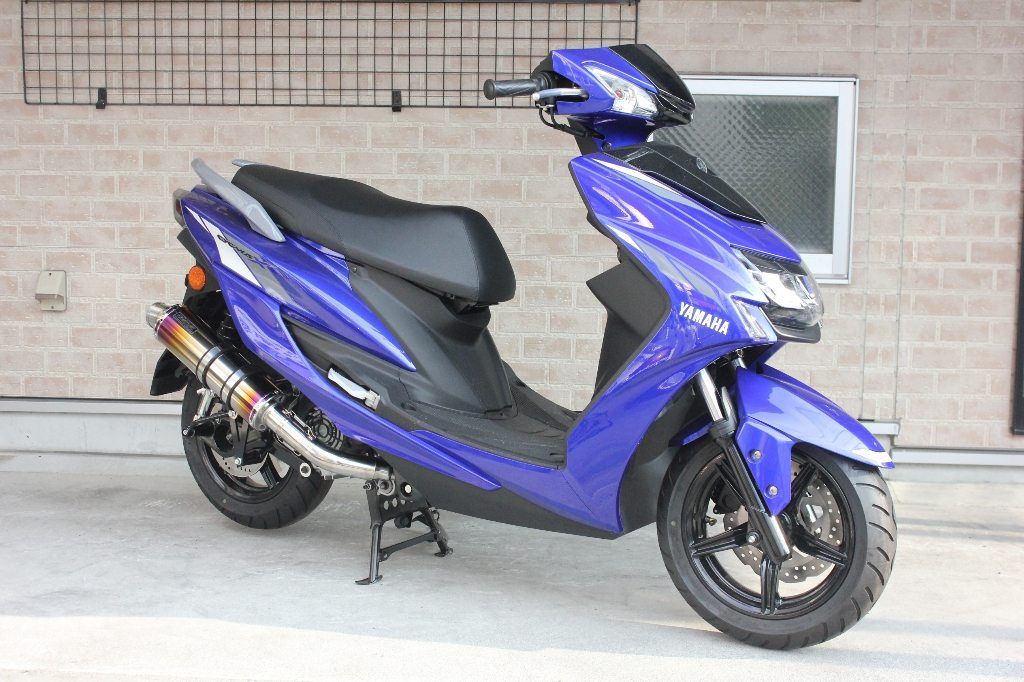 シグナスX125 5型 SED8J フルエキチタンマフラー 日本製 made in Japan