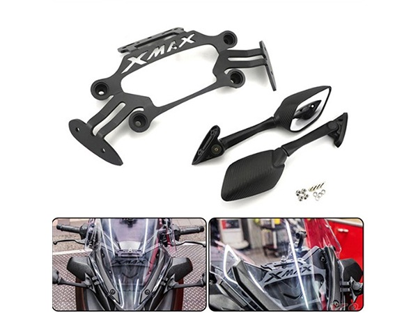 【2025年】高評価レビューアイテム特集 X-MAX250 XMAX XMAX300 ミラーセット ミラーリプレイスキット パーツ