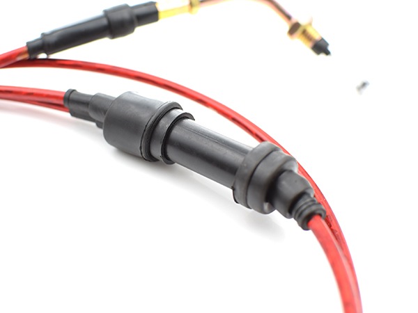 スーパーDIO AF27 AF28 スロットルワイヤー レッド アクセル