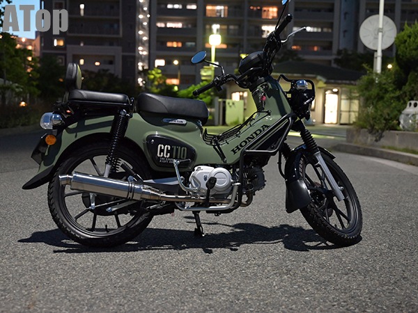スーパーカブ110 JA59 クロスカブ110 JA60用 フルエキゾーストマフラー ステンレス 社外マフラー カスタム 交換用 カスタム パーツ