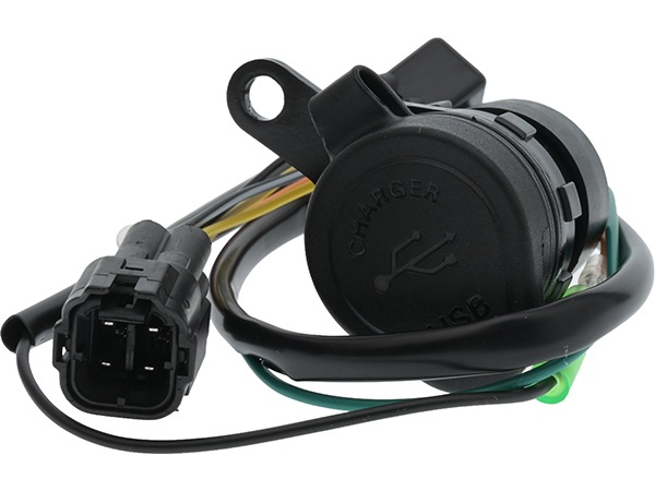 ATOP USB充電器 電源キット スーパーカブ110 クロスカブ110 カプラーオン ポン付け QC3.0 PD対応 最大18W 防滴 LED付き カスタム パーツ
