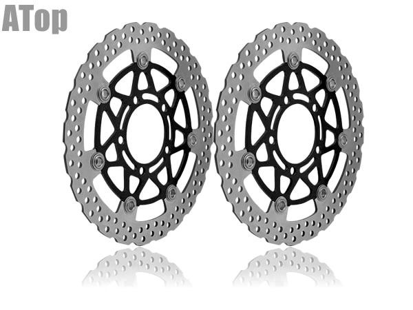 ZX-6R ZX636 2005-2012用 社外品 ブレーキ フローティング ディスク ローター フロント セット カスタム パーツ