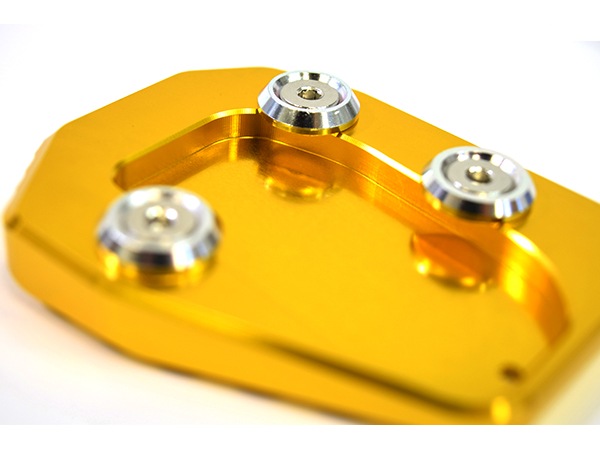 MT-25 MT-03 MT25 MT03 ワイドサイドスタンドエンド アルミ削り出し アルマイト加工 安定感抜群 装着したまま収納可能 カスタム パーツ