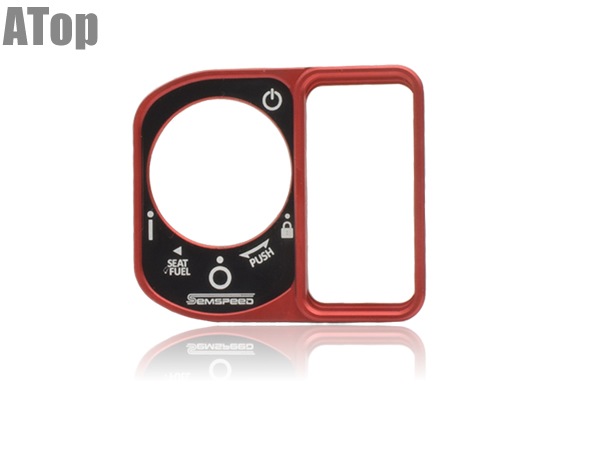 PCX125 JK05 JK06 PCX160 KF47 キーシリンダーカバー メインスイッチカバー レッド カスタム パーツ