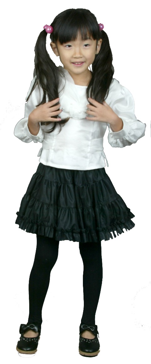 子供用 ソフトダブルフリルパニエ 110サイズ