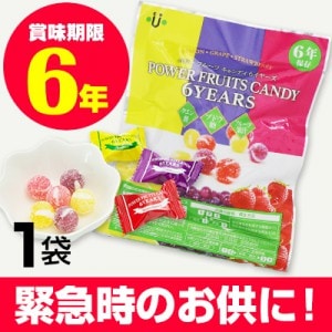 6年保存 パワーフルーツキャンディ|保存食|保存食・保存水