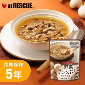 カゴメ 野菜たっぷりスープ きのこのスープ 1パック 160g|保存食|保存食・保存水