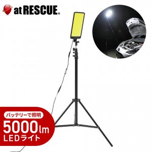 野外用スタンド式 LEDライト（BORNTORUN）【メーカー直送：代引不可】車のバッテリーに繋いで使用することもできる！ 屋外 照明 投光器 キャンプライト 防水対応 防災用品 キャンプ BBQ 停