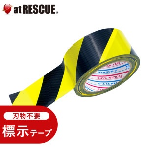 ダイヤテックス パイオラン 標示テープ 幅50mm×長さ25m ストライプ柄 TT-06-YB|その他|対策本部用品