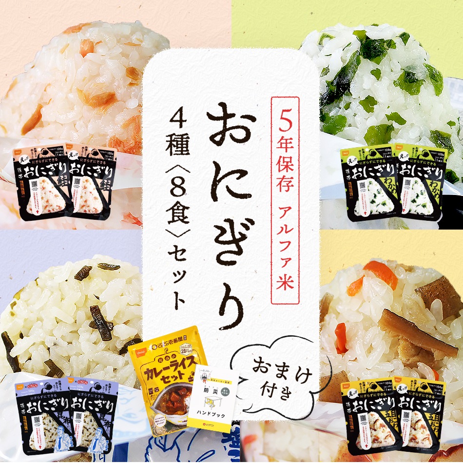 尾西アルファ米 アソート50個 Cセット 備蓄 キャンプにも♪ アルファ米 全