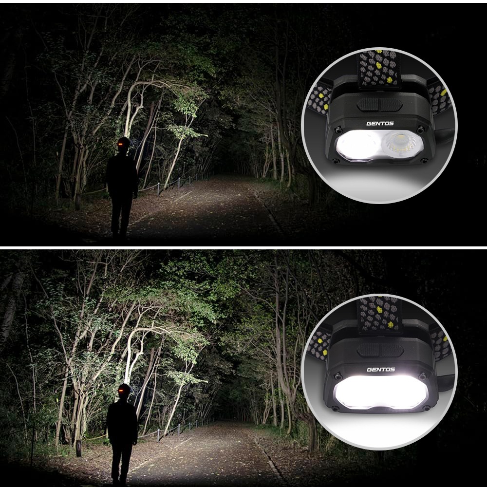 ジェントス T-REX 2000LM ヘッドライト 充電式 TX-D434R【取寄せ品】