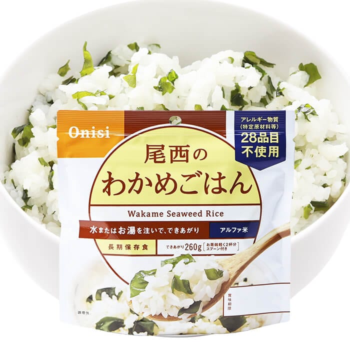 非常食 尾西のごはんシリーズCY(和風・洋風) 国産米100％ 5年保存