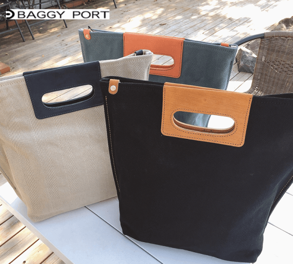 BAGGYPORT（バギーポート）倉敷へリンボンショルダートート