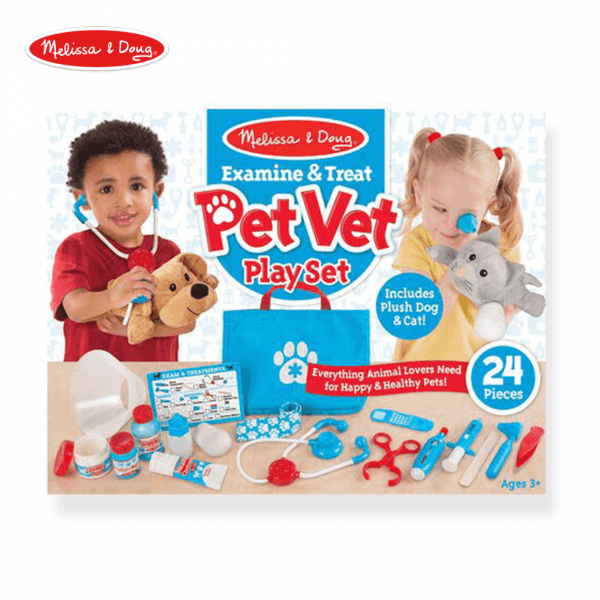 知育・お受験グッズのMelissa&Doug（メリッサ&ダグ）Pet Vet Play Set（動物のお医者さんドクターセット）