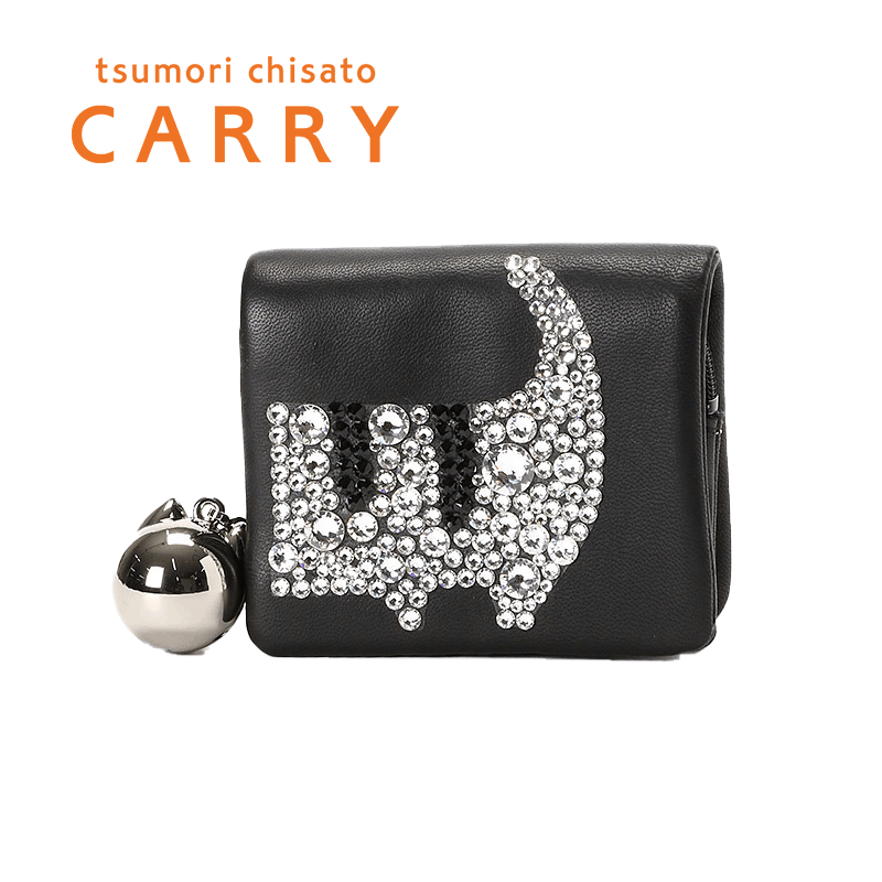 tsumori chisato CARRY（ツモリチサトキャリー）キラネコ二つ折り財布57331