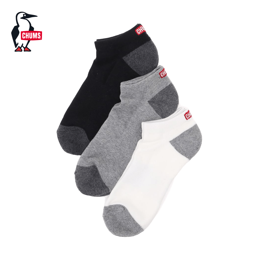 CHUMS（チャムス）のCHUMS（チャムス）3Pチャムスロゴアンクルソックス（ソックス/靴下）3P CHUMS Logo Ankle Socks