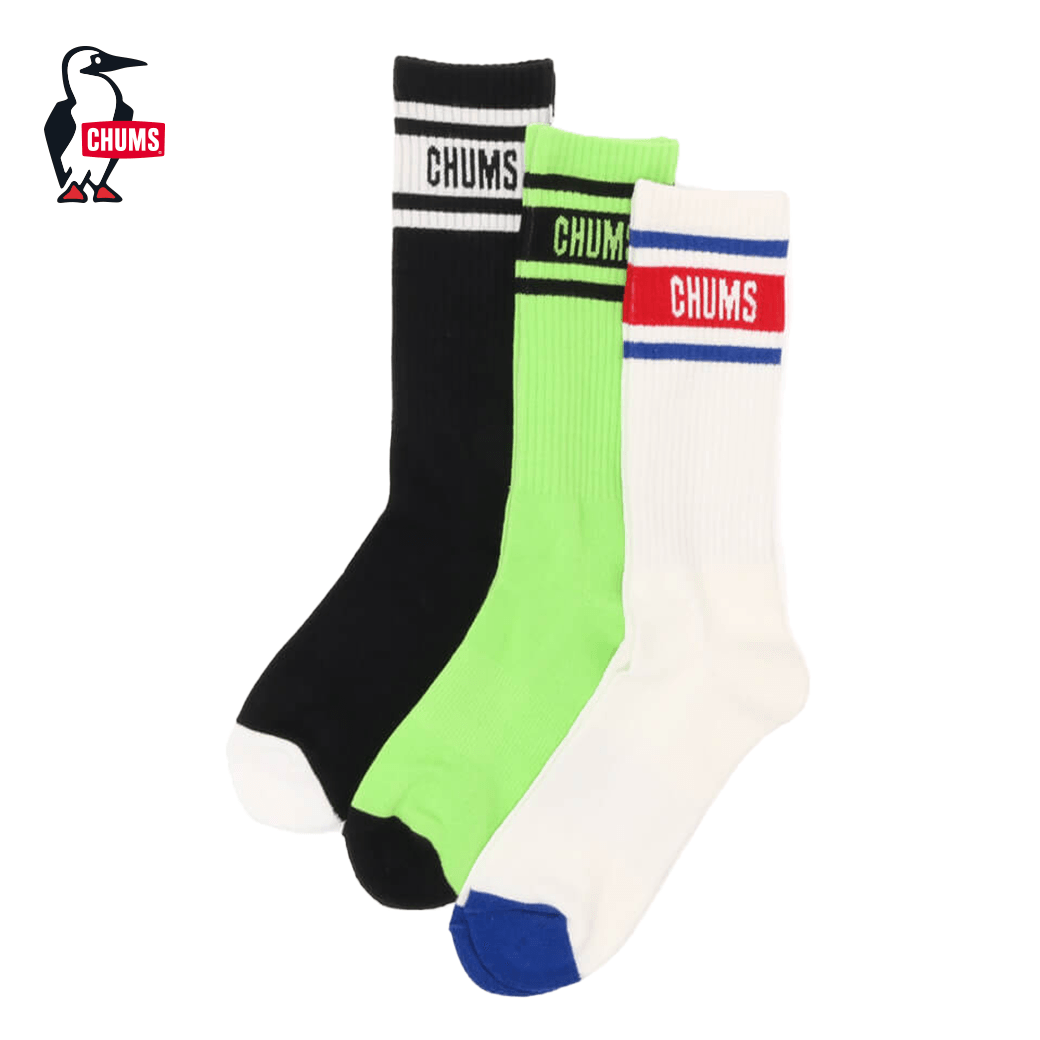 CHUMS（チャムス）のCHUMS（チャムス）3Pチャムスミディアムソックス（ソックス/靴下）3P CHUMS Medium Socks