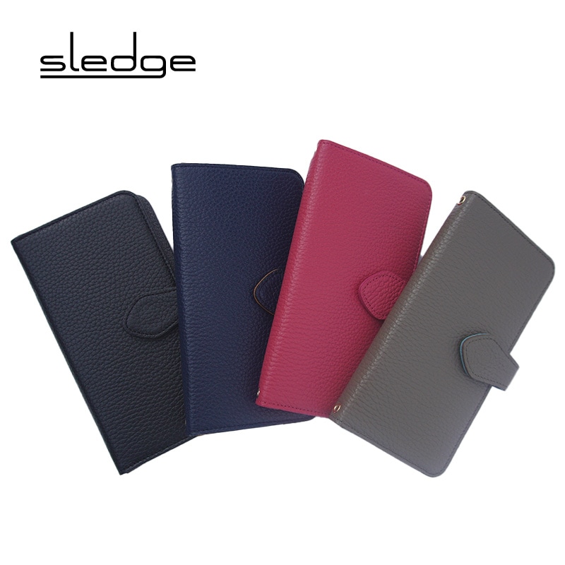 sledge（スレッジ）のsledge（スレッジ）本革ツートーンカラー サイドスナップスマホケース