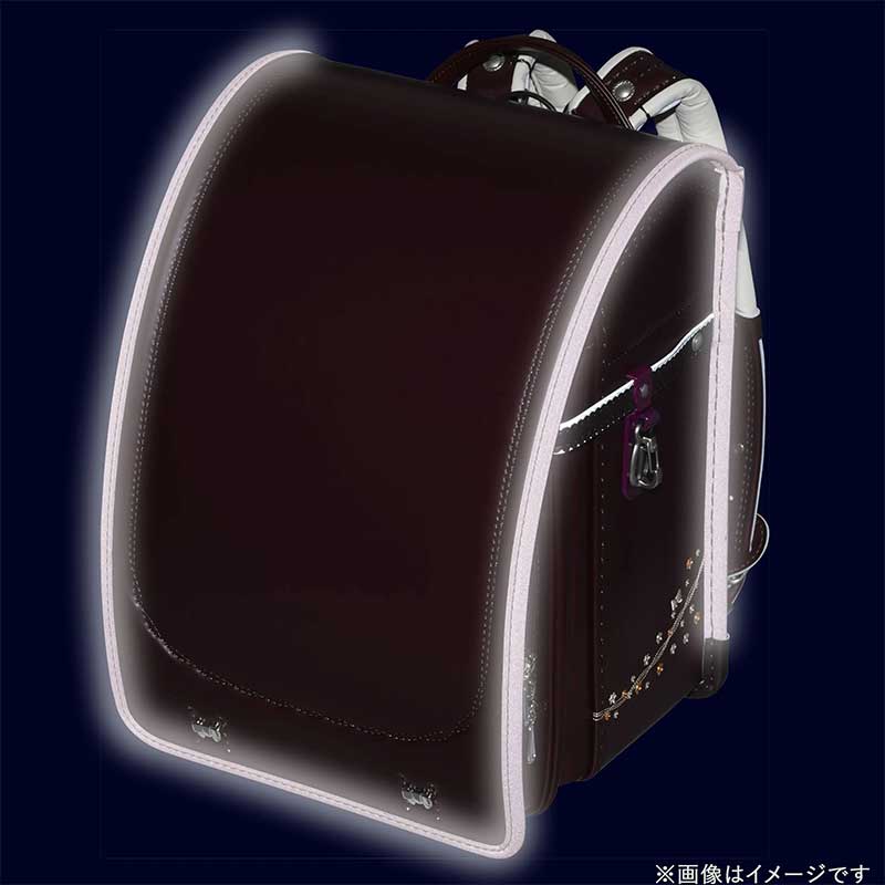 フィットちゃんランドセルプティガール(セピア×チョコ）安ピカッタイプ＋楽ッション　