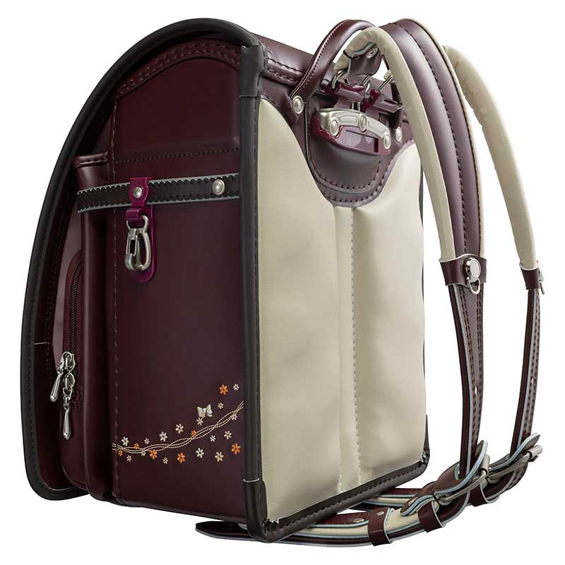 フィットちゃんランドセルプティガール(セピア×チョコ）安ピカッタイプ＋楽ッション　