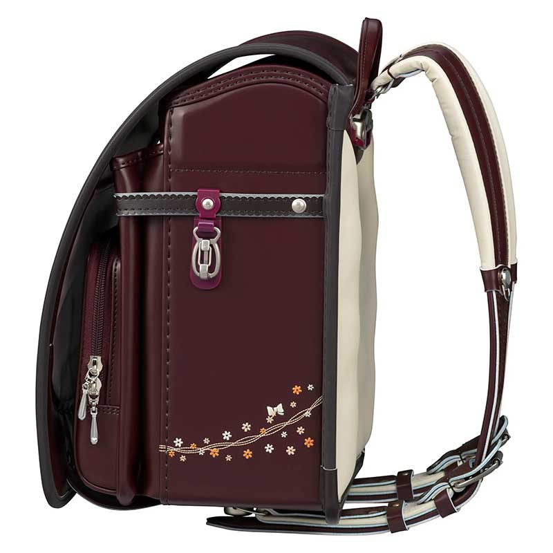 フィットちゃんランドセルプティガール(セピア×チョコ）安ピカッタイプ＋楽ッション　