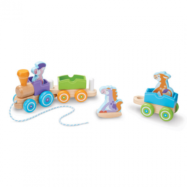 Melissa&Doug（メリッサ&ダグ）first play rocking farm animals pull train（ロッキンファームアニマルズプルトレイン）