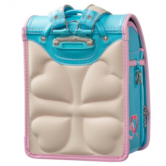 フィットちゃんランドセルあい・愛ティアラ(アクア×ベビーピンク)安ピカッタイプ