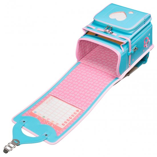 フィットちゃんランドセルあい・愛ティアラ(アクア×ベビーピンク)安ピカッタイプ