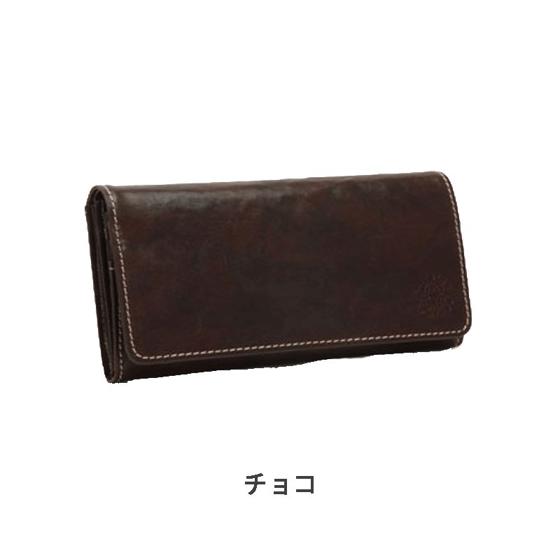Dakota（ダコタ）フォンスかぶせ長財布イタリア製牛革