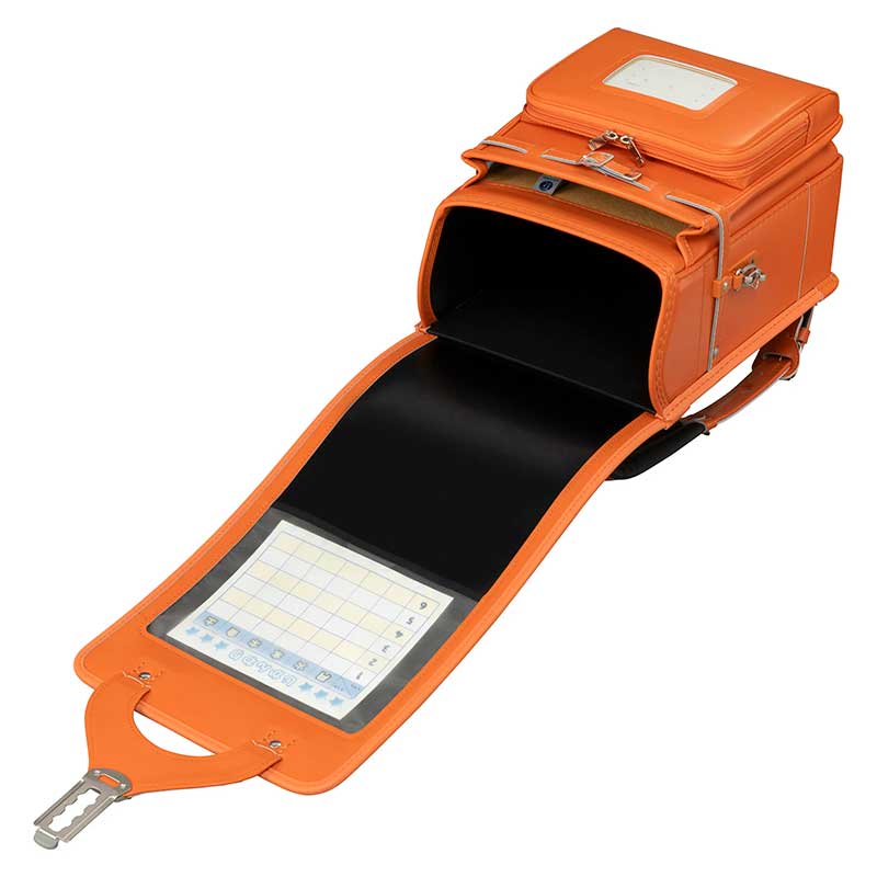 フィットちゃんランドセルタフボーイDX( オレンジ×オレンジ)安ピカッタイプ＋楽ッション　