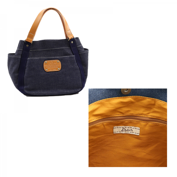 Dakota（ダコタ）ピットトートバッグデニムコットン×牛革
