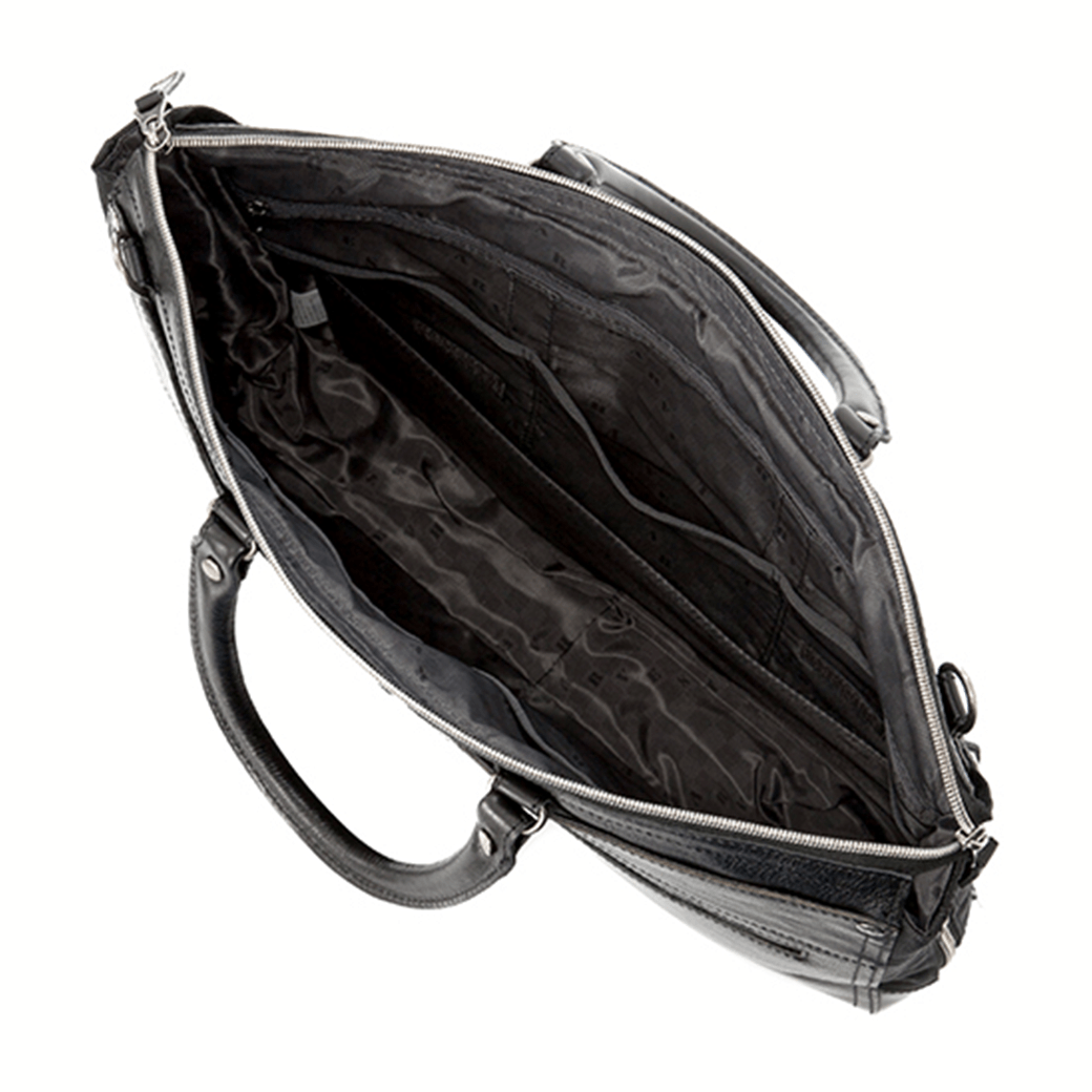 DOUBLES（ダブルス）ブリーフケース（牛革×コーデュラポリ）