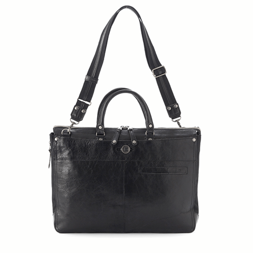 DOUBLES（ダブルス）ブリーフケース（牛革×コーデュラポリ）