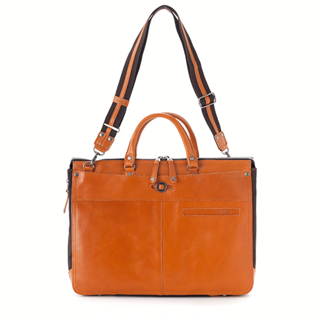 DOUBLES（ダブルス）ブリーフケース（牛革×コーデュラポリ）