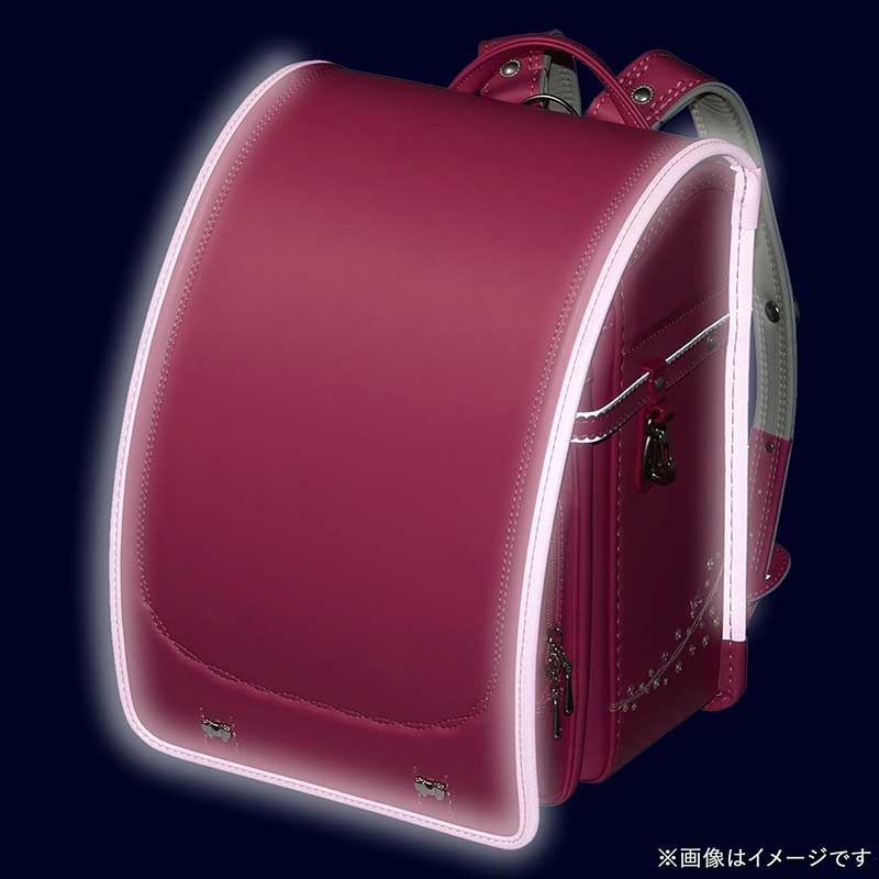 フィットちゃんランドセルプティガール(ホットピンク×ホットピンク)安ピカッタイプ