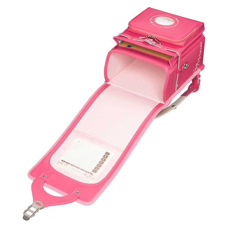 フィットちゃんランドセルプティガール(ホットピンク×ホットピンク)安ピカッタイプ