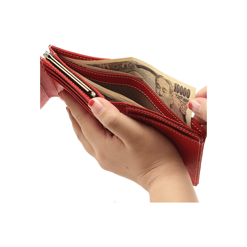 Dakota（ダコタ）コラッジョがま口2つ折り財布イタリアンレザー