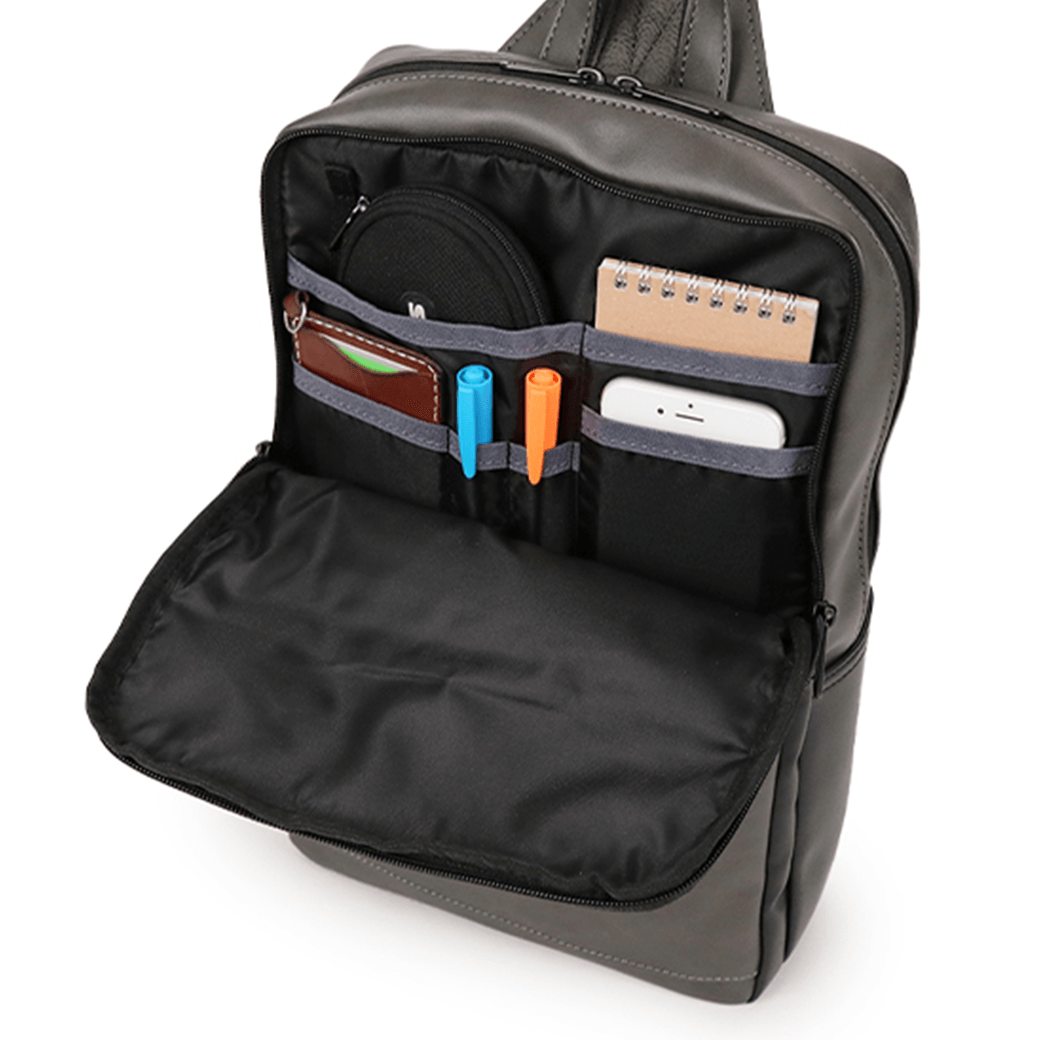 MOUSTACHE（ムスタッシュ）ボディバッグ（ヴィーガンレザー×イタリアン牛革）Lsize