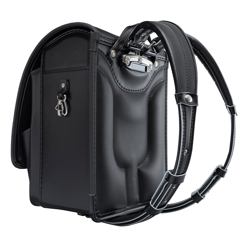 フィットちゃんランドセルゼロランド(クロ×メタルグレー)安ピカッタイプ+楽ッション+軽量