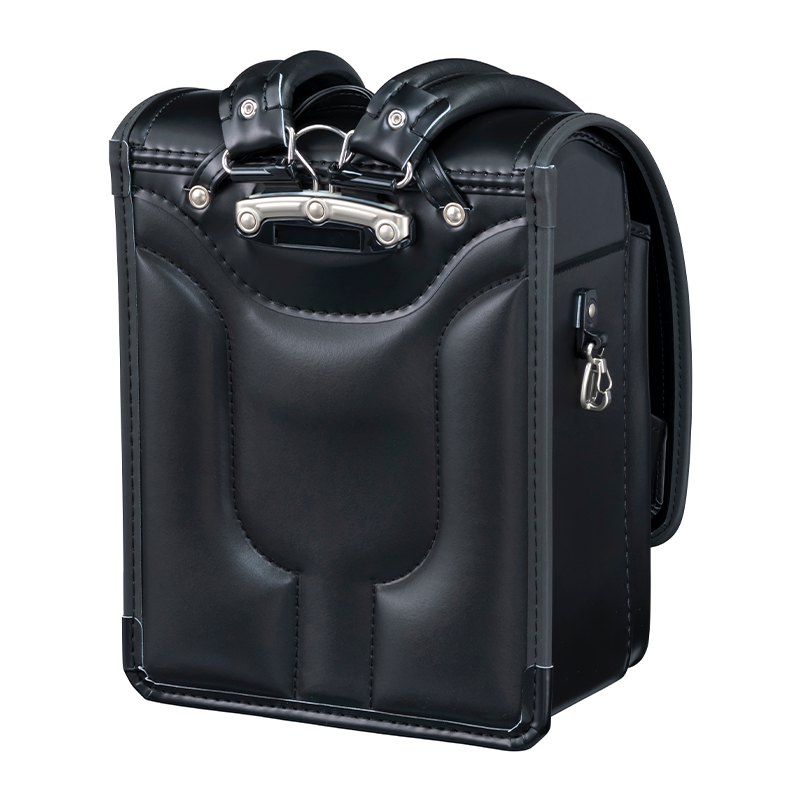 フィットちゃんランドセルゼロランド(クロ×メタルグレー)安ピカッタイプ+楽ッション+軽量