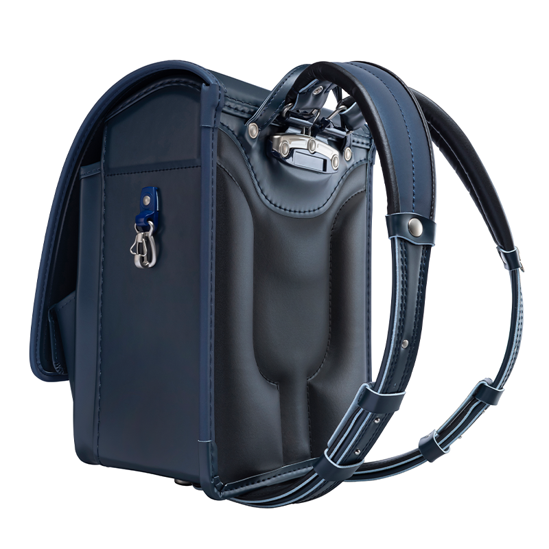 フィットちゃんランドセルゼロランド(コン×ネイビーブルー)安ピカッタイプ+楽ッション+軽量