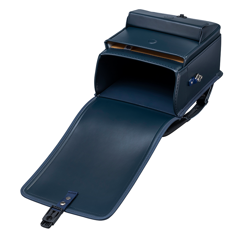 フィットちゃんランドセルゼロランド(コン×ネイビーブルー)安ピカッタイプ+楽ッション+軽量