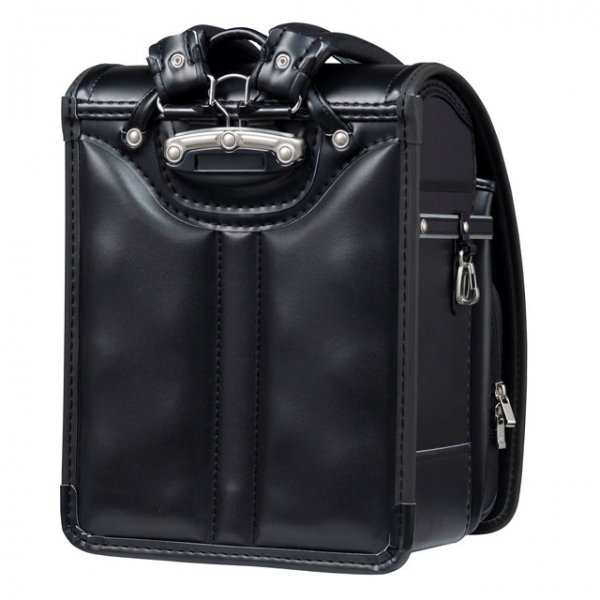 フィットちゃんランドセルタフボーイDX(クロ×メタルグレー)安ピカッタイプ＋楽ッション　