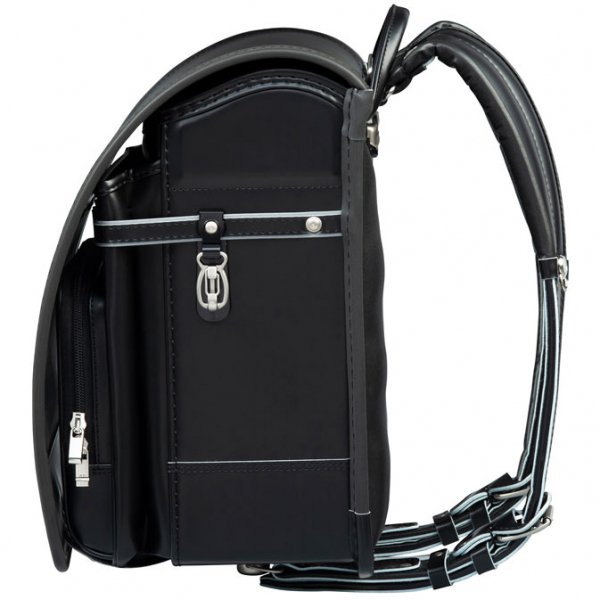 フィットちゃんランドセルタフボーイDX(クロ×メタルグレー)安ピカッタイプ＋楽ッション　