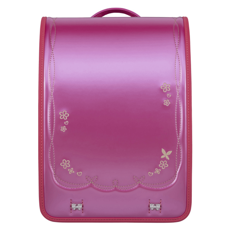 フィットちゃんランドセルプラチナフラワー(パールピンク×ホット