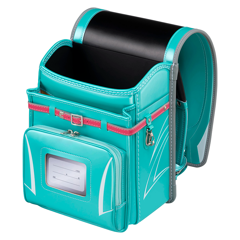 フィットちゃんランドセルビークリー(パールエメラルド×アッシュグレー)安ピカッタイプ＋楽ッション　