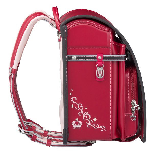 フィットちゃんランドセルリトルスタープリンセス(カーマイン×チョコ)安ピカッタイプ＋楽ッション　