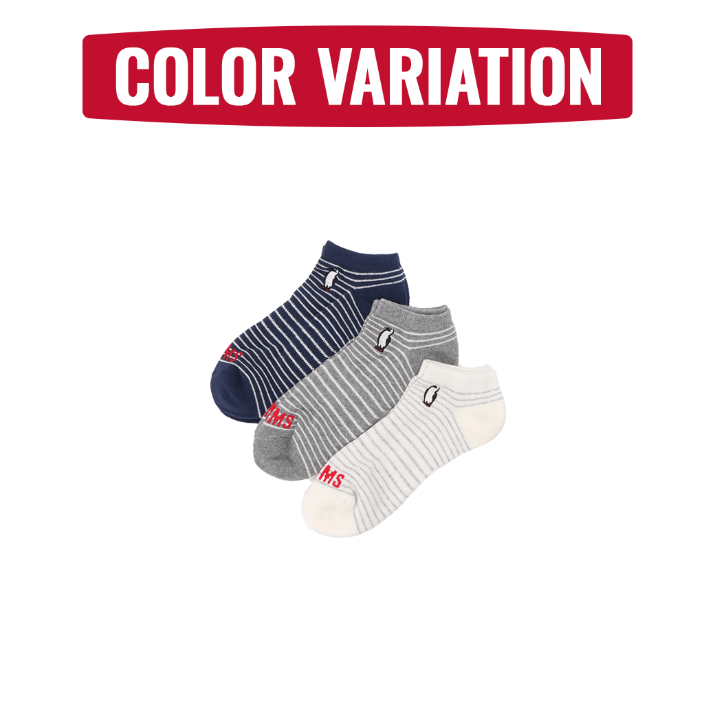 CHUMS（チャムス）3Pブービーボーダーアンクルソックス（ソックス/靴下）3P Booby Border Ankle Socks