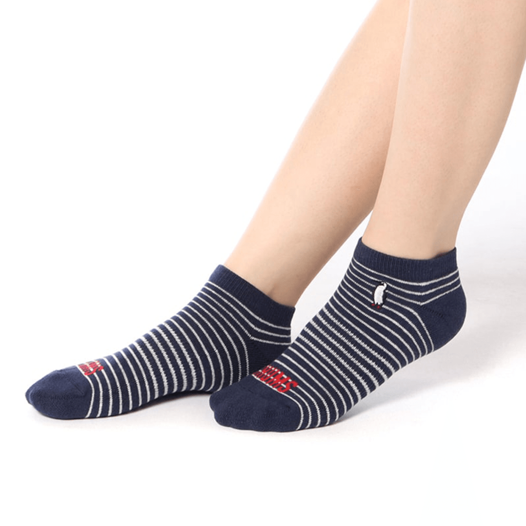 CHUMS（チャムス）3Pブービーボーダーアンクルソックス（ソックス/靴下）3P Booby Border Ankle Socks