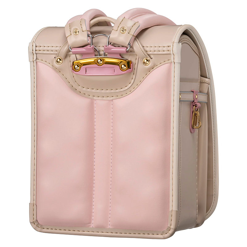 フィットちゃんランドセルフロル(ベージュ×ベージュ)安ピカッタイプ＋楽ッション